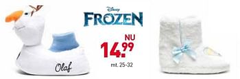 Aanbiedingen Disney frozen olaf - Disney  Frozen - Geldig van 28/11/2016 tot 11/12/2016 bij Scapino