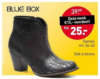 Aanbiedingen Blue box dames ook in brons - Huismerk - Scapino - Geldig van 28/11/2016 tot 11/12/2016 bij Scapino