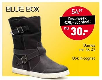 Aanbiedingen Blue box dames ook in cognac - Huismerk - Scapino - Geldig van 28/11/2016 tot 11/12/2016 bij Scapino