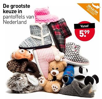 Aanbiedingen Pantoffels van nederland - Huismerk - Scapino - Geldig van 28/11/2016 tot 11/12/2016 bij Scapino