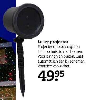 Aanbiedingen Laser projector - Huismerk- Boerenbond - Geldig van 28/11/2016 tot 11/12/2016 bij Boerenbond