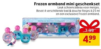 Aanbiedingen Frozen armband mini geschenkset - Disney  Frozen - Geldig van 29/11/2016 tot 04/12/2016 bij Trekpleister
