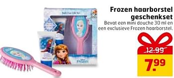 Aanbiedingen Frozen haarborstel geschenkset - Disney  Frozen - Geldig van 29/11/2016 tot 04/12/2016 bij Trekpleister