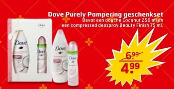 Aanbiedingen Dove purely pampering geschenkset - Dove - Geldig van 29/11/2016 tot 04/12/2016 bij Trekpleister