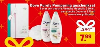 Aanbiedingen Dove purely pampering geschenkset - Dove - Geldig van 29/11/2016 tot 04/12/2016 bij Trekpleister