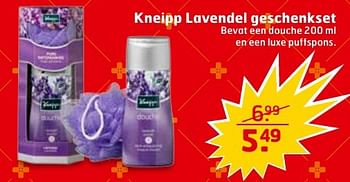 Aanbiedingen Kneipp lavendel geschenkset - Kneipp - Geldig van 29/11/2016 tot 04/12/2016 bij Trekpleister