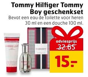 Aanbiedingen Tommy hilfiger tommy boy geschenkset - Tommy Hilfiger - Geldig van 29/11/2016 tot 04/12/2016 bij Trekpleister