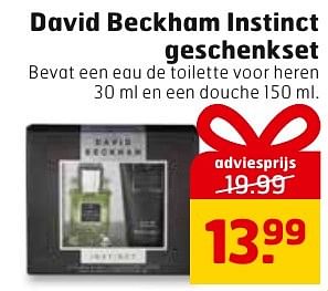 Aanbiedingen David beckham instinct geschenkset - David Beckham - Geldig van 29/11/2016 tot 04/12/2016 bij Trekpleister