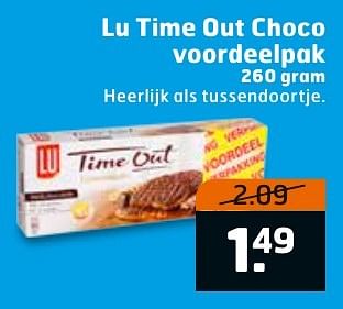 Aanbiedingen Lu time out choco voordeelpak - Lu - Geldig van 29/11/2016 tot 04/12/2016 bij Trekpleister