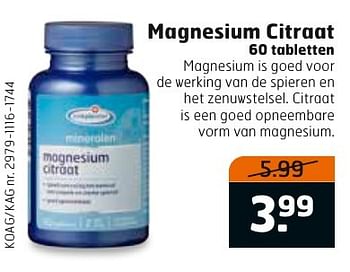 Aanbiedingen Magnesium citraat - Huismerk - Trekpleister - Geldig van 29/11/2016 tot 04/12/2016 bij Trekpleister