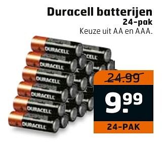 Aanbiedingen Duracell batterijen - Duracell - Geldig van 29/11/2016 tot 04/12/2016 bij Trekpleister