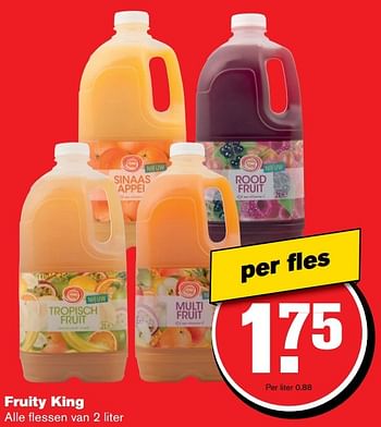 Aanbiedingen Fruity king - Fruity King - Geldig van 30/11/2016 tot 06/12/2016 bij Hoogvliet