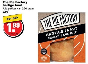 Aanbiedingen The pie factory hartige taart - The Pie Factory - Geldig van 30/11/2016 tot 06/12/2016 bij Hoogvliet