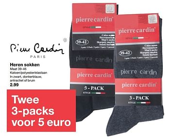 Aanbiedingen Heren sokken - Pierre Cardin - Geldig van 26/11/2016 tot 02/12/2016 bij Zeeman