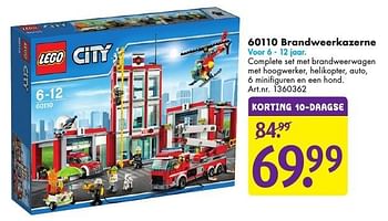 Aanbiedingen 60110 brandweerkazerne - Lego - Geldig van 29/11/2016 tot 11/12/2016 bij Bart Smit