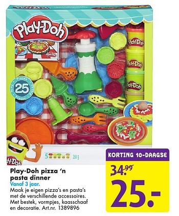 Aanbiedingen Play-doh pizza `n pasta dinner - Play-Doh - Geldig van 29/11/2016 tot 11/12/2016 bij Bart Smit