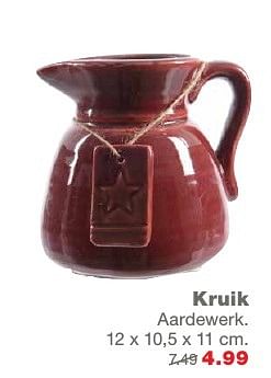 Aanbiedingen Kruik aardewerk - Huismerk - Praxis - Geldig van 29/11/2016 tot 04/12/2016 bij Praxis