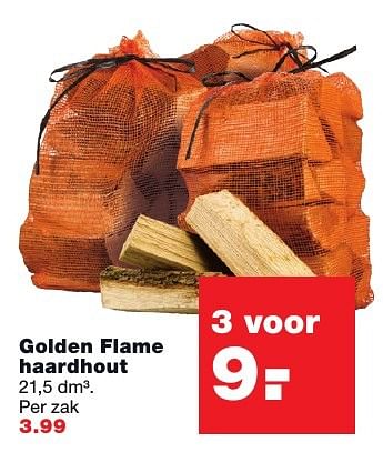 Aanbiedingen Golden flame haardhout - Golden Flame - Geldig van 29/11/2016 tot 04/12/2016 bij Praxis