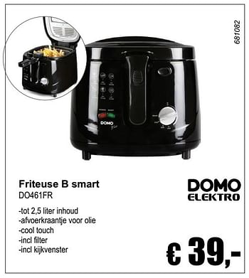 Aanbiedingen Domo elektro friteuse b smart do461fr - Domo elektro - Geldig van 04/12/2016 tot 08/01/2017 bij Multi Bazar