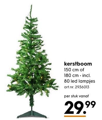 Aanbiedingen Kerstboom - Huismerk - Blokker - Geldig van 29/11/2016 tot 07/12/2016 bij Blokker
