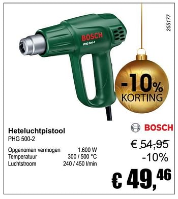 Aanbiedingen Bosch heteluchtpistool phg 500-2 - Bosch - Geldig van 04/12/2016 tot 08/01/2017 bij Multi Bazar