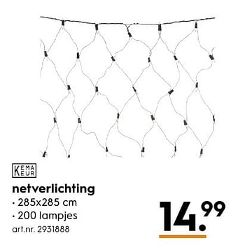 Aanbiedingen Netverlichting - Huismerk - Blokker - Geldig van 29/11/2016 tot 07/12/2016 bij Blokker
