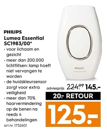 Aanbiedingen Philips lumea essential sc1983-00 - Philips - Geldig van 29/11/2016 tot 07/12/2016 bij Blokker