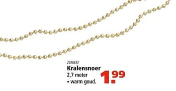 Aanbiedingen Kralensnoer - Huismerk - Marskramer - Geldig van 01/12/2016 tot 24/12/2016 bij Marskramer