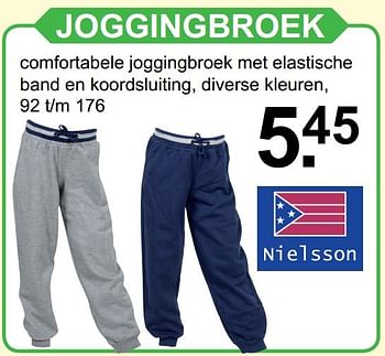 Aanbiedingen Joggingbroek - Nielsson - Geldig van 04/12/2016 tot 24/12/2016 bij Van Cranenbroek