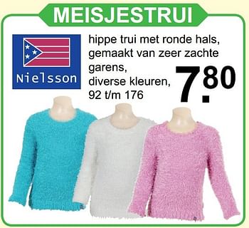 Aanbiedingen Meisjestrui - Nielsson - Geldig van 04/12/2016 tot 24/12/2016 bij Van Cranenbroek