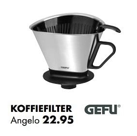 Aanbiedingen Koffiefilter angelo - Gefu - Geldig van 01/12/2016 tot 31/12/2016 bij Multi Bazar