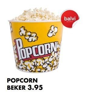 Aanbiedingen Popcorn beker - Balvi - Geldig van 01/12/2016 tot 31/12/2016 bij Multi Bazar