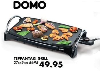 Aanbiedingen Domo teppanyaki grill - Domo - Geldig van 01/12/2016 tot 31/12/2016 bij Multi Bazar