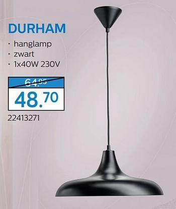 Aanbiedingen Durham hanglamp - Philips - Geldig van 06/12/2016 tot 10/01/2017 bij Supra Bazar