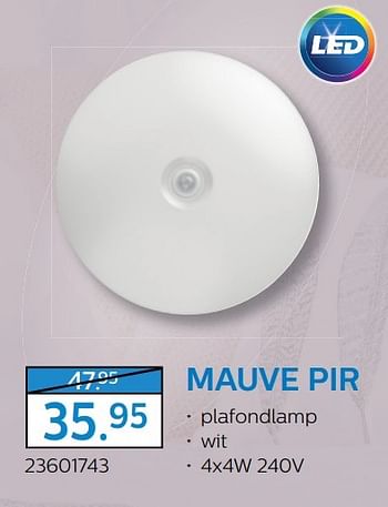 Aanbiedingen Mauve pir plafondlamp - Philips - Geldig van 06/12/2016 tot 10/01/2017 bij Supra Bazar