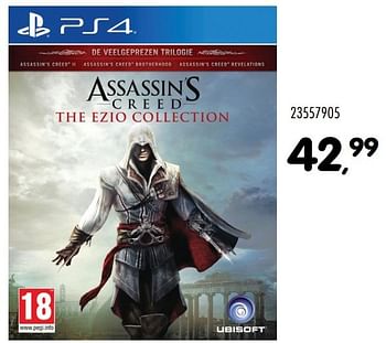 Aanbiedingen Assassin`s creed the ezio collection - Ubisoft - Geldig van 06/12/2016 tot 10/01/2017 bij Supra Bazar