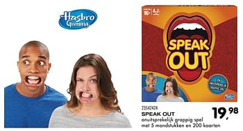 Aanbiedingen Speak out - Hasbro - Geldig van 06/12/2016 tot 10/01/2017 bij Supra Bazar