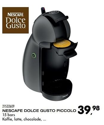 Aanbiedingen Nescafe dolce gusto piccolo - Nescafe - Geldig van 06/12/2016 tot 10/01/2017 bij Supra Bazar