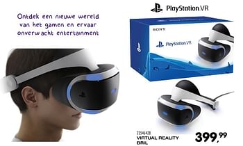 Aanbiedingen Playstation vr virtual reality bril - Sony Computer Entertainment Europe - Geldig van 06/12/2016 tot 10/01/2017 bij Supra Bazar