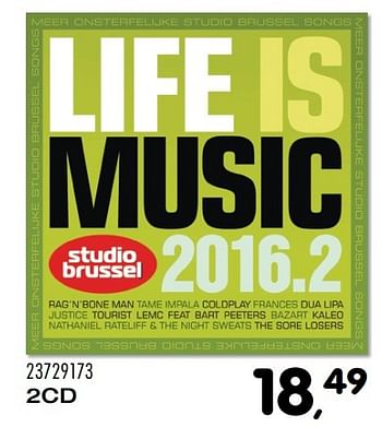 Aanbiedingen 2cd life is music 2016.2 - Huismerk - Supra Bazar - Geldig van 06/12/2016 tot 10/01/2017 bij Supra Bazar