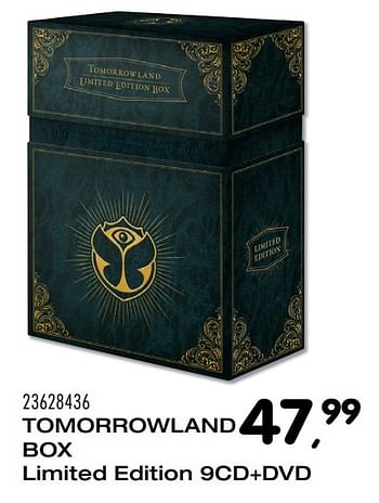 Aanbiedingen Tomorrowland box limited edition 9cd+dvd - Huismerk - Supra Bazar - Geldig van 06/12/2016 tot 10/01/2017 bij Supra Bazar