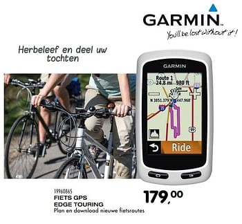 Aanbiedingen Fiets gps edge touring - Garmin - Geldig van 06/12/2016 tot 10/01/2017 bij Supra Bazar