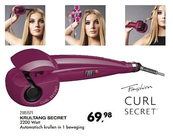 Aanbiedingen Curl secret krultang secret - Curl Secret - Geldig van 06/12/2016 tot 10/01/2017 bij Supra Bazar