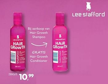 Aanbiedingen Hair growth shampoo - Lee Stafford - Geldig van 06/12/2016 tot 10/01/2017 bij Supra Bazar