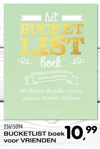 Aanbiedingen Bucketlist boek voor vrienden - Huismerk - Supra Bazar - Geldig van 06/12/2016 tot 10/01/2017 bij Supra Bazar