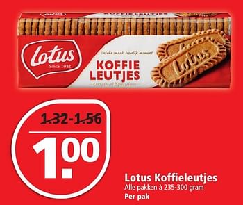 Aanbiedingen Lotus koffieleutjes - Lotus Nalys - Geldig van 04/12/2016 tot 10/12/2016 bij Plus