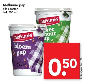 Aanbiedingen Melkunie pap - Melkunie - Geldig van 04/12/2016 tot 10/12/2016 bij Deen Supermarkten