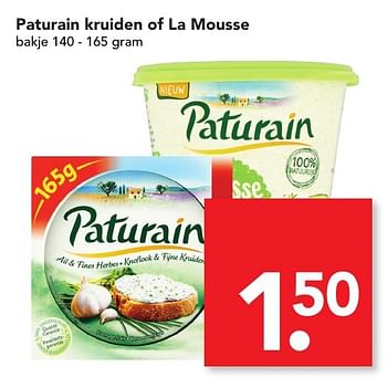 Aanbiedingen Paturain kruiden of la mousse - Paturain - Geldig van 04/12/2016 tot 10/12/2016 bij Deen Supermarkten
