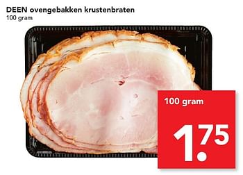 Aanbiedingen Deen ovengebakken krustenbraten - Huismerk deen supermarkt - Geldig van 04/12/2016 tot 10/12/2016 bij Deen Supermarkten