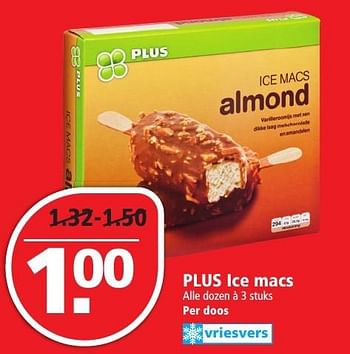 Aanbiedingen Plus ice macs - Huismerk - Plus - Geldig van 04/12/2016 tot 10/12/2016 bij Plus